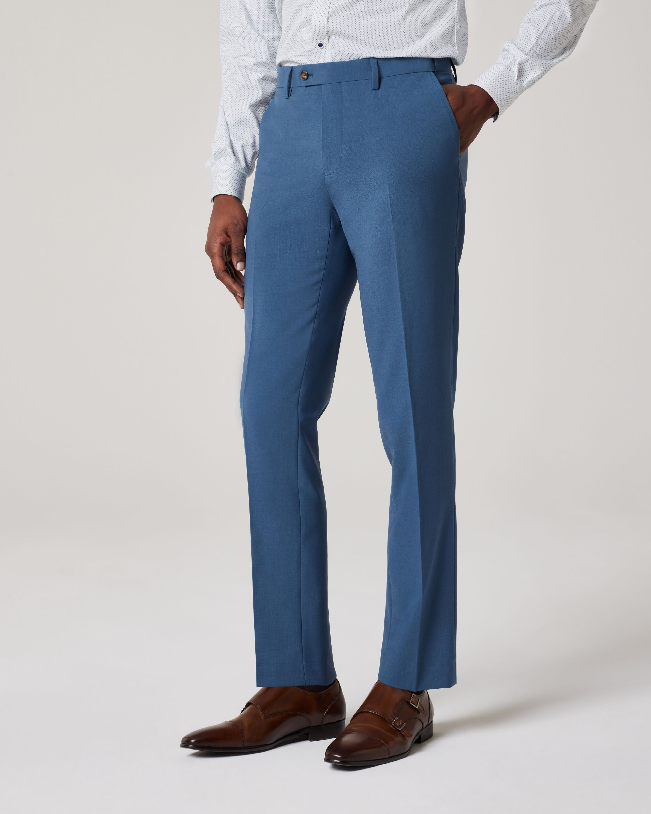 Blue 2025 wool pants
